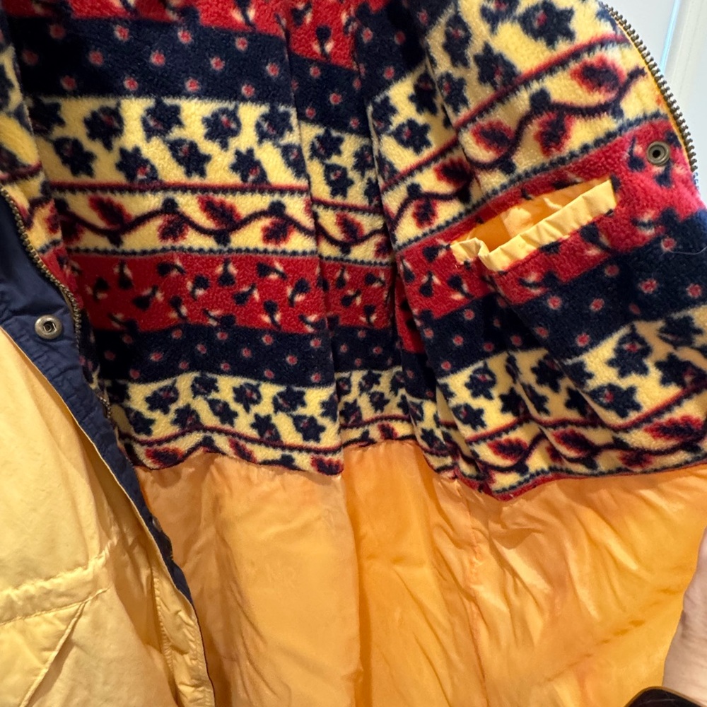 Yellow Jacket With Patterned Lining - image 3